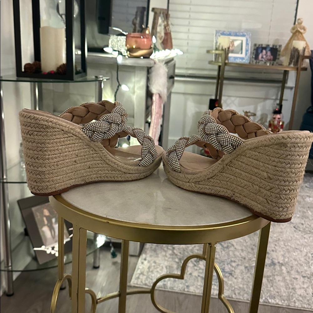 Steve Madden Sparkle Uzo Espadrille Wedge - Picture 5 of 6
